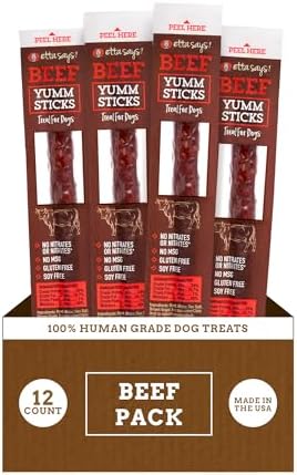 Etta Says! Yumm Sticks Beef Jerky Dog Treats - 12ct
