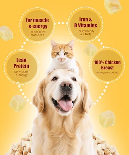 Freeze Dried Chicken Dog Cat Treats Pet Treats, 4.2 oz