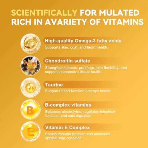 8-in-1 Dog Multivitamin Chews, Omega 3&6, Joint Support,Chicken, 120 Chews