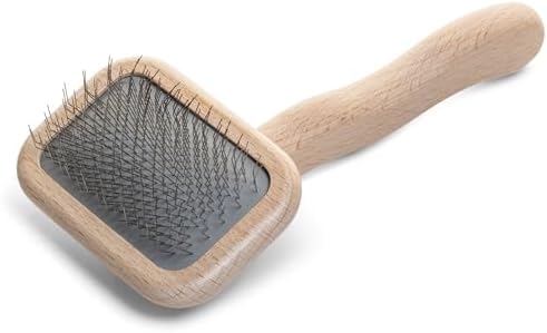 Chris Christensen Mark I Slicker Brush for Dogs, X-Small, Stainless Steel, Brown