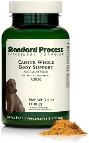 Standard Process Whole Body Multisystem Support for Canines, 100 g | Nutritional Powder for Daily Health Maintenance, Multisystem Support Supplement for Canines