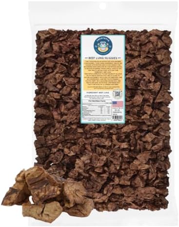 TREATOPIA Beef Lung Nuggies Dog Treats, 4 LB Bag - All-Natural