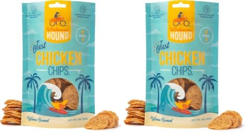 Chicken Chips – Single Ingredient Dog Treats, All Natural & Healthy Training Snacks for Small, Medium & Large Breeds, Puppies – High Protein, Made in US 3oz (Pack of 2)
