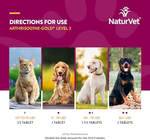 NaturVet Advanced Joint Care Supplement, Dogs & Cats, 120ct