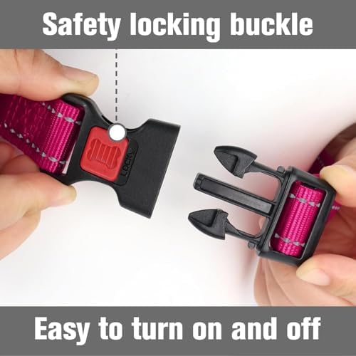 Joytale Martingale Collar for Dogs, Escape Proof No Pull, Hotpink, M