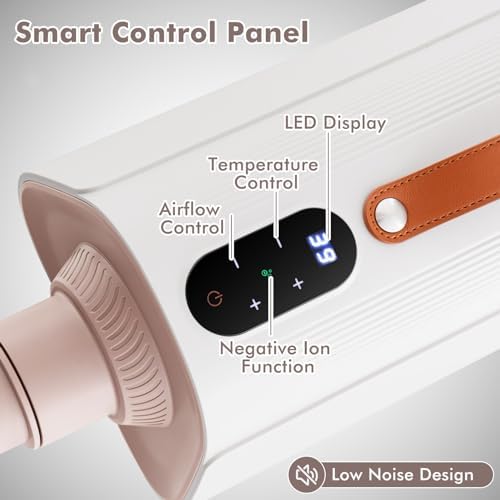 Giantex Dog Dryer, Dog Hair Dryer with Adjustable Air Speed and Temperature Control, 4 Nozzles, Negative Ion Function, Overheat Protection, High Velocity Dog Blow Dryer for Pet Grooming Salon