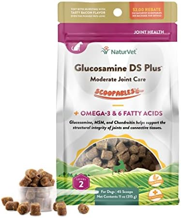 NaturVet Level 2 Joint Supplement Scoopable Dog Food Topper - 11oz