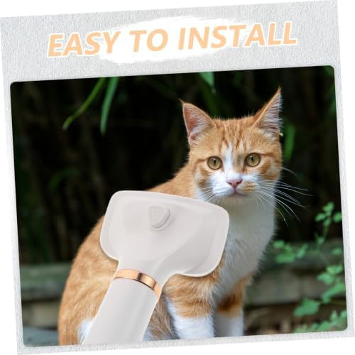 Pet Hair Dryer Brush for Dogs and Cats Lightweight Handheld Grooming Tool with Fast Drying Performance and Quiet Operation Suitable for Home and Salon Use North America Plug