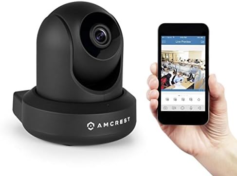 Amcrest UltraHD 2K (3MP/2304TVL) WiFi Video Security IP Camera with Pan/Tilt, Dual Band 5ghz/2.4ghz, Two-Way Audio, 3-Megapixel @ 20FPS, Wide 90° Viewing Angle and Night Vision IP3M-941B (Black)