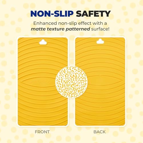 PETHROOM Non-Slip Shower Mat & Dental Toothbrush Set for Small Dogs and Cats – Anti-Slip Bath Mat, Pet Oral Care Brush, Safe Grooming, Durable, Comfortable, and Gentle for Bath Time and Teeth Cleaning