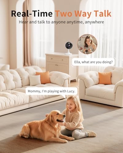 2K Security Cameras 4 Pack, Home Cameras Indoor/Outdoor for Baby/Pet