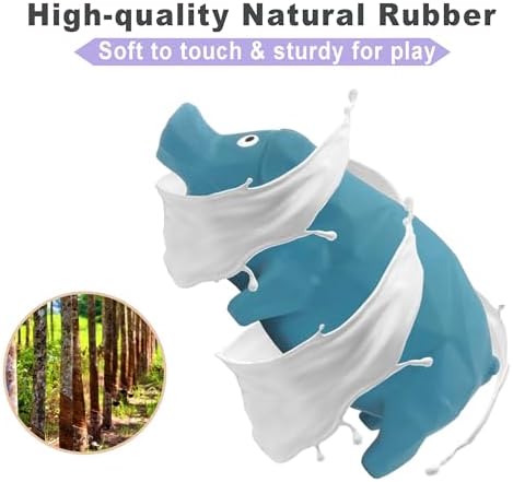 Squeaky Pig Dog Toy that Oinks, Grunting Dog Toy Pig 5.7 inch, Latex Dog Chew Toys for Small & Medium Dogs(2 Pack
