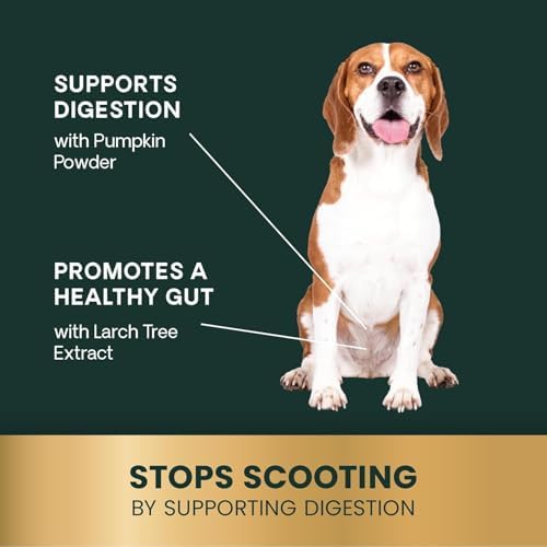 VetriScience Scoot Control Chews for Dogs, Duck, 40 Count
