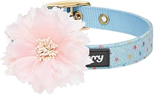 Blueberry Pet The Most Coveted Holo Glitter Dog Collar with Flower