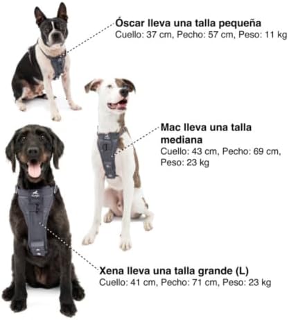 Kurgo Enhanced Strength Tru-Fit Smart Harness, Charcoal, Medium