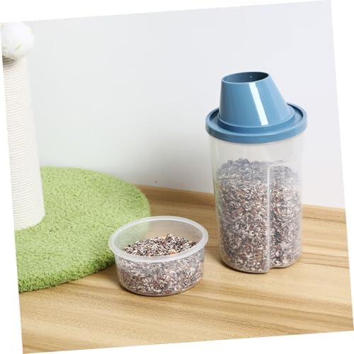 balacoo 4pcs Pet Food Storage Dog Storage Container Slanted Pour Spout Freshness Preserved and Easy Handling