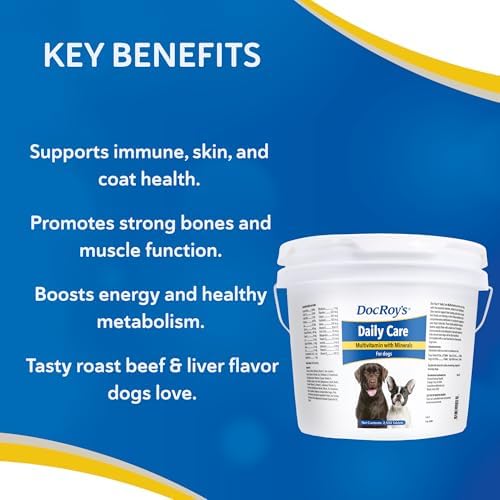 Doc Roy's Daily Care Canine Chewable Multivitamin Tablets for Dogs, 2500ct