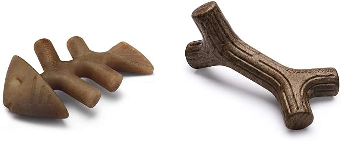 Benebone Fishbone and Maplestick Durable Dog Chews | Made in USA