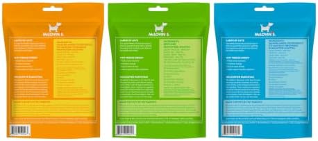McLovin's Freeze Dried Cat& Dog Treats, Dog Dental Treats – 100% Sliced Beef Liver; 98% Chicken/Salmon with Mixed Tocopherols – Grain Free, 3-in-1 for Training