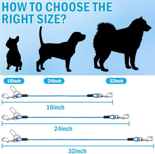 Dog Car Safety Harness, Seatbelt Leash