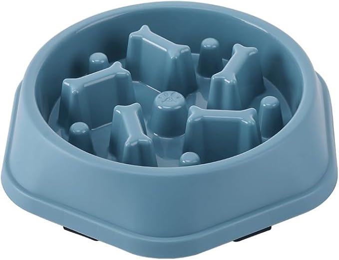 Slow Feed Puzzle Bowl for Dogs – Interactive Anti-Choke Design, Non-Slip & Easy Clean, Ideal for Puppies & Adult Dogs (Blue)