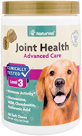 NaturVet Joint Health Level 3 Dog Soft Chew 15.2 oz. Count of 180