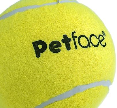 Petface Mini Super Tennis Balls for Dogs, 4.8 cm (Pack of 5) | Multipack of 5, Squeaker Toy, Durable & Safe, Indoor/Outdoor Use, Non-Toxic Materials