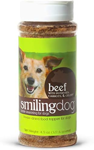 Herbsmith Kibble Seasoning – Freeze Dried Beef – Dog Food Topper for Picky Eaters - 4.5oz