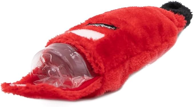 ZippyPaws Happy Hour Crusherz - Santa's Schnapps | Interactive Dog Toys to Keep Them Busy, Squeaky Plush Pet Toy for All Breeds, For Small, Medium & Large Dogs