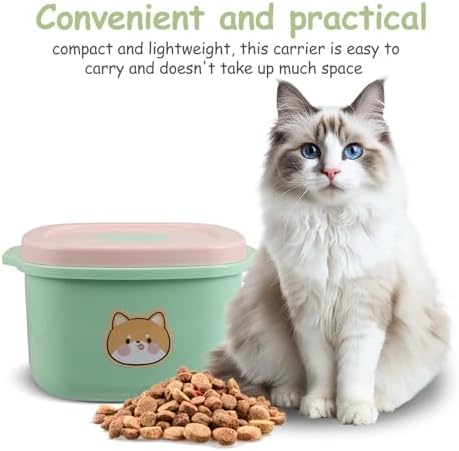 Pet Food Storage Bin with Lid 5l Airtight Negative Pressure Plastic Container for Dog and Cat Food Preservation Home and Travel Use