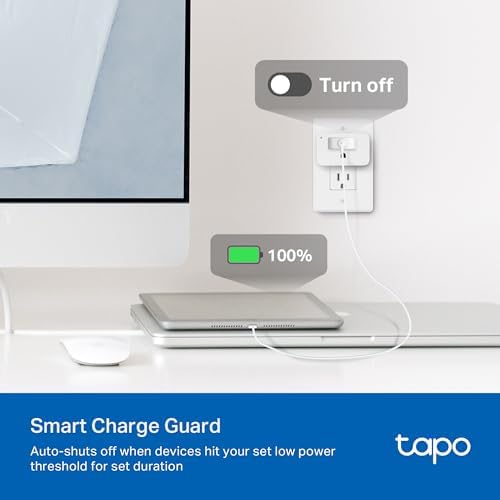 Tapo Smart Plug Wi-Fi, Energy Monitoring, P115(4-Pack), 15A