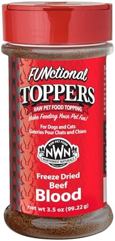 Northwest Naturals Freeze-Dried Beef Blood Topper for Dogs & Cats - 3.5oz
