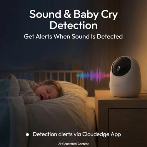 Rraycom 2.5K Indoor Security Camera, 5G/2.4G WiFi, Pet & Baby Monitor