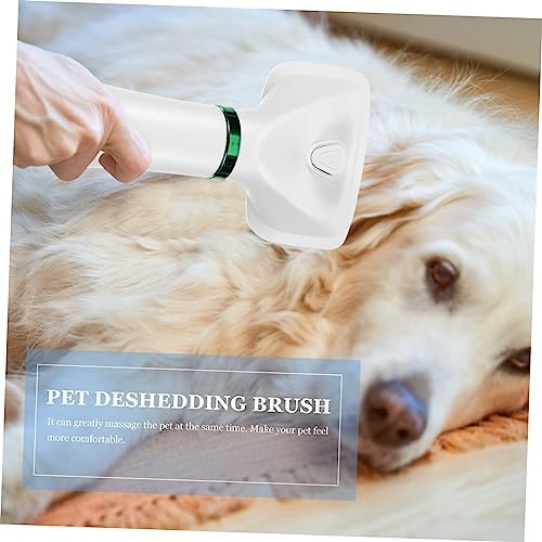 Kisangel Dog Cat Grooming Hair Dryer Brush Low Noise Pet Hair Blower with Adjustable Temperature for Long Hair for Home Salon Plug