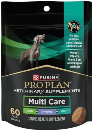 Purina Pro Plan Veterinary Supplements Multi Care Dog Supplements, Skin, Gut, and Immune Support for Dogs