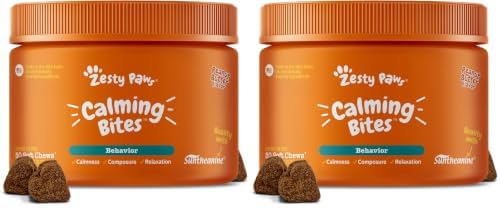 Zesty Paws Calming Chews for Dogs, Peanut Butter, 50-Pack, 50 Count