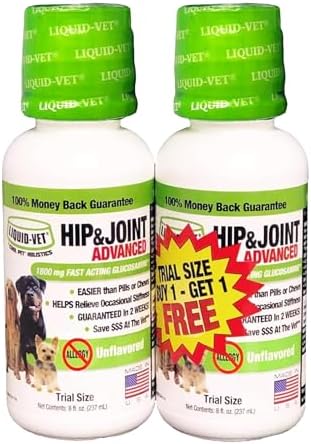 K9 Hip & Joint Advanced Formula, Allergy-Friendly Unflavored, 8 oz Trial Size Buy 1 Get 1 FREE