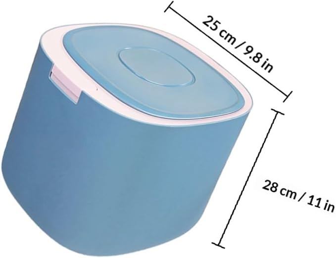 balacoo Sealed Pet Food Container Airtight Storage Case for Cat Dog Food Material Moisture, Blue