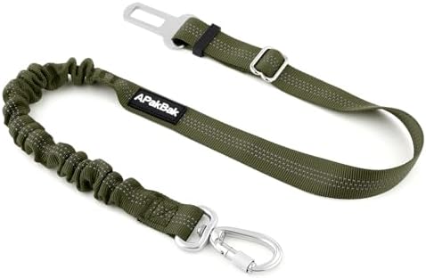 Dog Seat Belt for Car, Car Harness with Locking Aluminum Hook