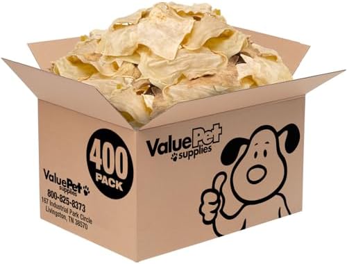 ValueBull USA Beef Collagen Chips Dog Chews, 400 Count