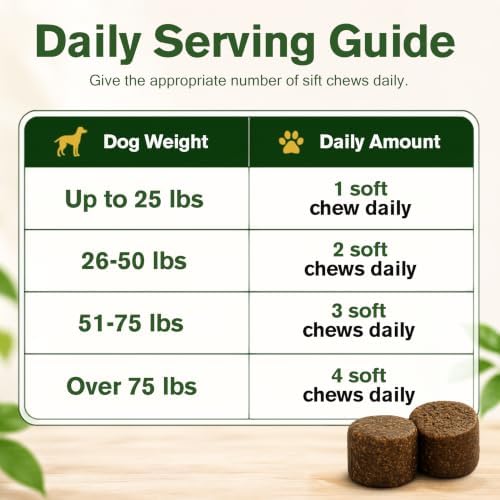 Dog Multivitamin Soft Chews, Probiotics, All Breeds, 60 Ct | Dog Vitamins, Daily Wellness, Salmon Oil & Omega-3, Skin & Coat, Gut Health, L-Carnitine, Turmeric, Senior Dogs, Joint Health