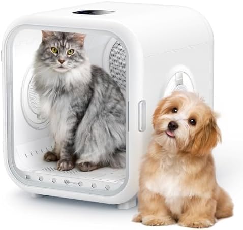 HomeRunPet Automatic Pet Dryer Box, 62L Ultra Quiet Cat Dryer (Drybo Pro) | Vet-Trusted Safety Design, Patented Fresh Air System, Smart Temperature Control, 360° Even Drying for Large Cats & Small Dogs