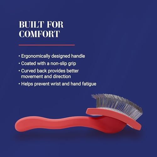 Chris Christensen Baby G Dog Slicker Brush for Dogs (Goldendoodles, Small, Coral