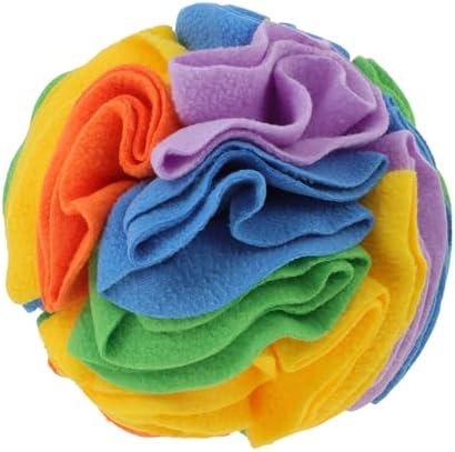 Snuffle Ball for Dogs, Interactive Dog Toys, Colorful, Small | Designed for Small Breeds and Puppies, Machine Washable