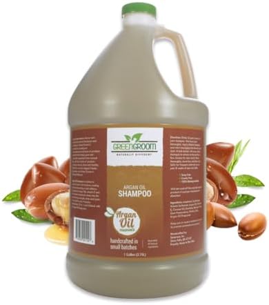 Green Groom Argan Oil Dog Shampoo for Dry Itchy Skin Relief, 1 Gallon 32:1