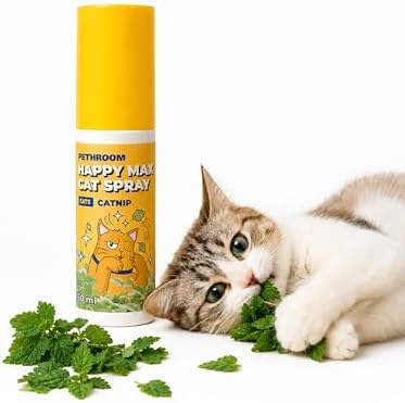 PETHROOM Happy Max Cat Catnip Spray for Cats, 100% Natural Catnip Extract