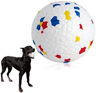 PawfectPals Indestructible Bloom Ball, Floating, Spotted White