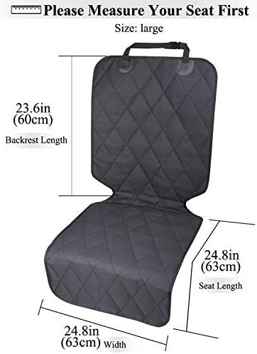VIVAGLORY Front Dog Car Seat Cover - No-Skirt Design, Anti-Slip