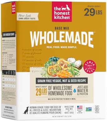 Honest Kitchen Wholemade Grain-Free Dog Food Base Mix - Veggie, Nut & Seed, 7 lb Bag