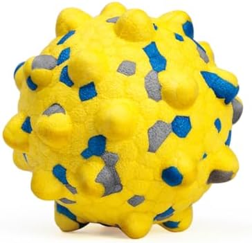 Moonorange Dog Ball, Floating, 2.36in, Yellow, Medium